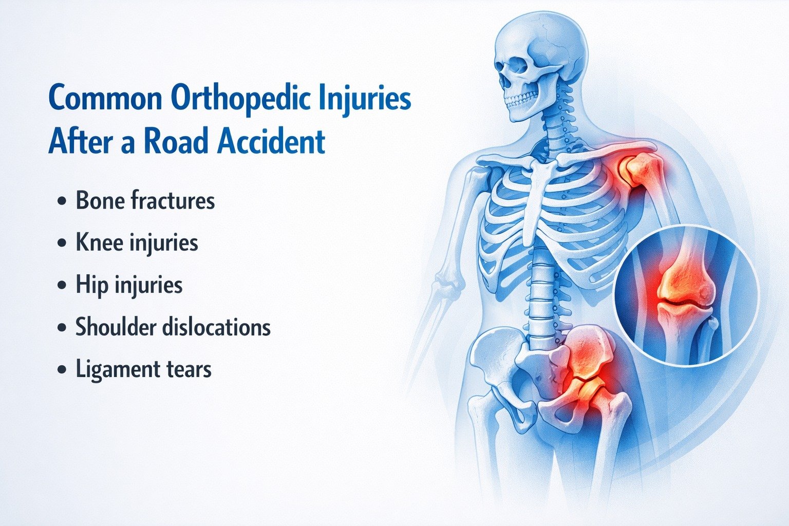 Common Orthopedic Injuries After a Road Accident