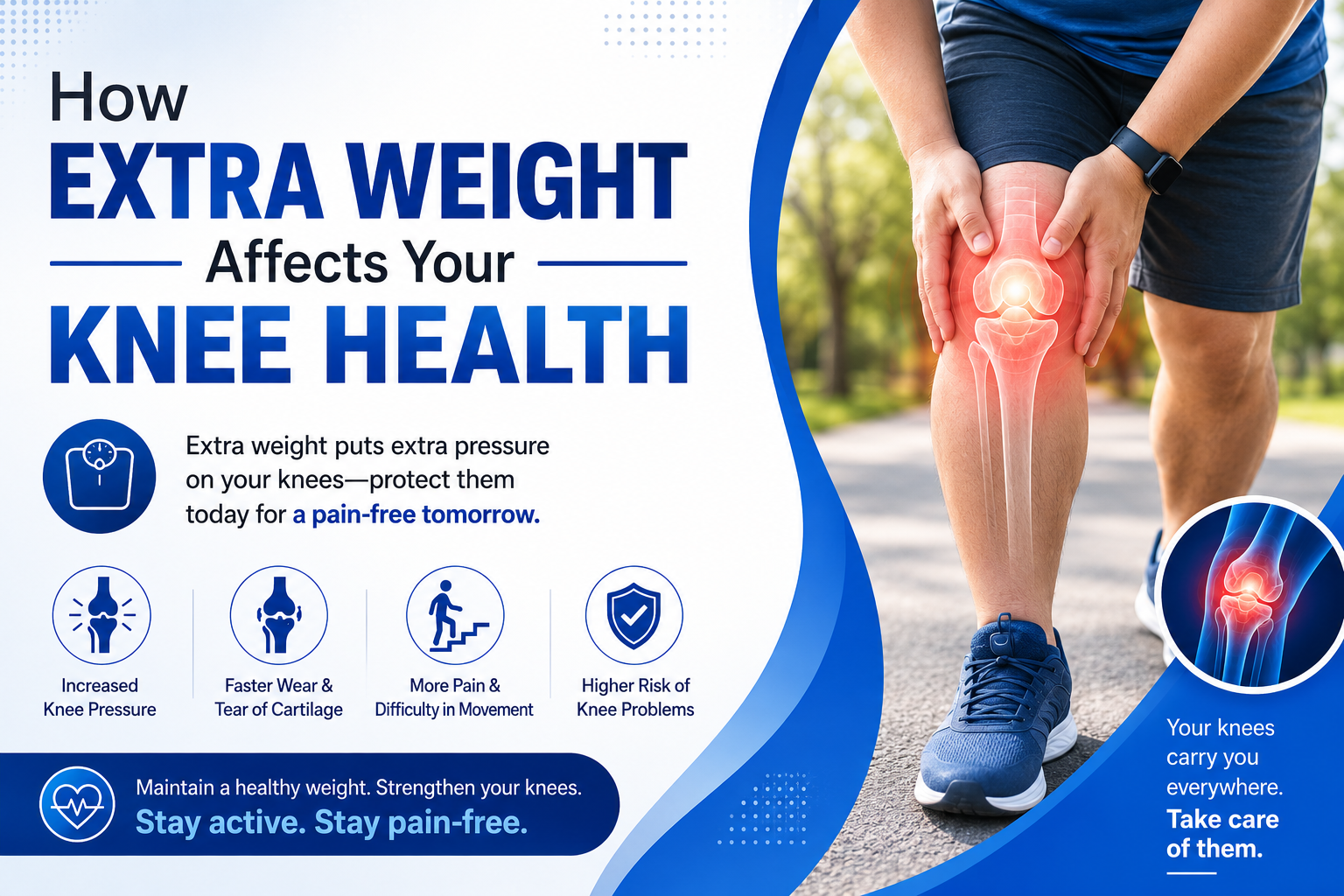How Extra Weight Affects Your Knee Health