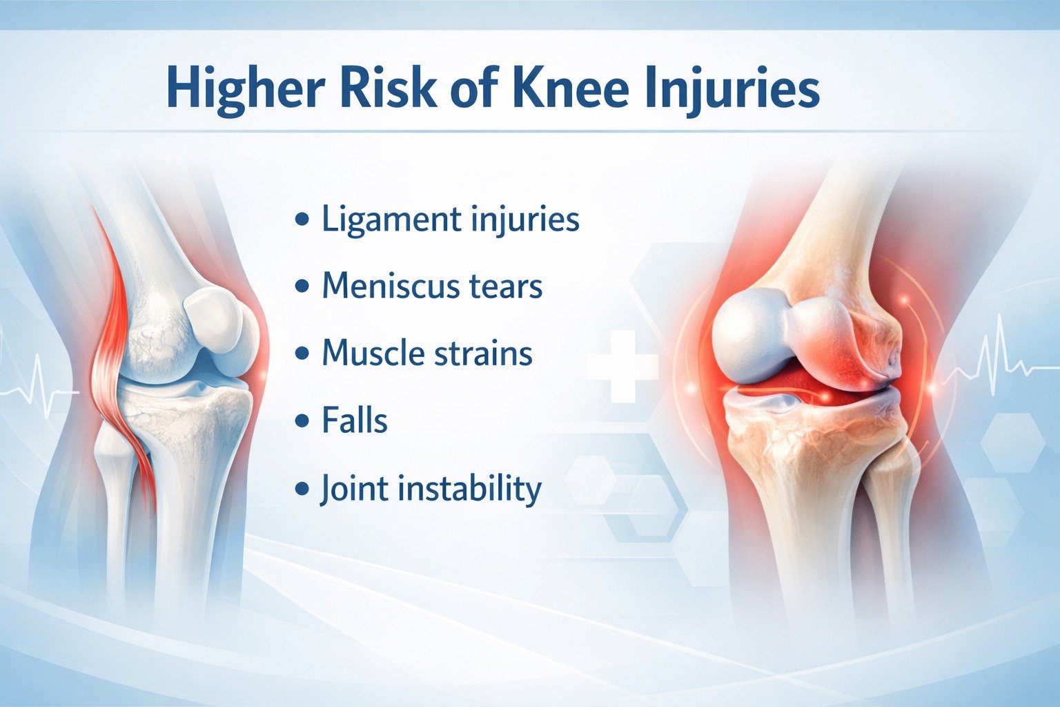 Higher Risk of Knee Injuries