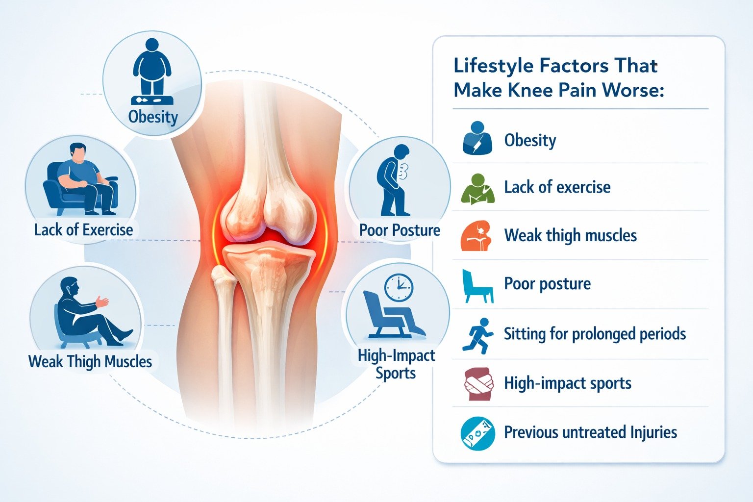 Lifestyle Factors That Make Knee Pain Worse